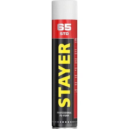 Stayer foam Black Max 65, professional installation, adapter, all -season, 800 ml