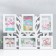 Photo frame plastic in 6 photos 10x10, 10x15 cm "Tulips" White 34x48 cm