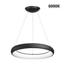 Suspended lamp is dimmed with a change in the color temperature (remote control) novotech. Fold, 60W, LED, 2000x600x600 mm, black color