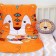 Pillow decorative baby I “lion” 35x31 cm, velor, 250g/m2
