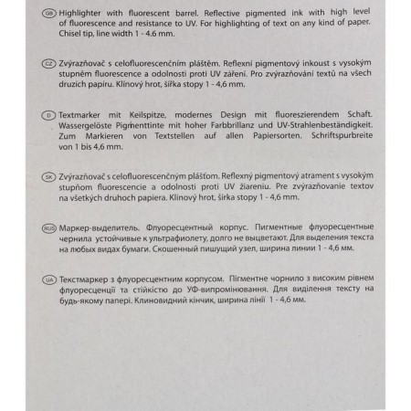 Набор маркеров текстовыделителей 4 цвета 4.6 Centropen 8852, блистер, европодвес-3