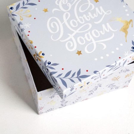 A set of gift boxes 6 in 1 "Tenderness", 10 x 10 x 6 - 20 x 20 x 11 cm, New Year-4
