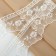 Lace on a grid, 40 mm × 11 ± 1 m, ivory color
