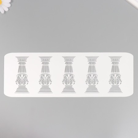Tencil of border plastic "columns", 11x32 cm-1