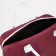 Road bag with lightning, external pocket, long belt, burgundy color