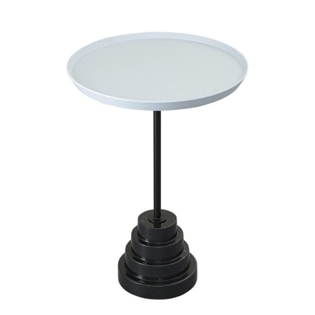 Coffee table Sustainable, 377 × 377 × 530 mm, gray / black color-3