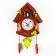 Wall clock, series: pendulum, "bunnies", with a pendulum, cuckoo, 30 x 26, dial 10 cm