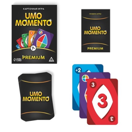 Card game and attention “Umo Momento. Premium ", 70 cards, 7+-1