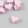 Busina silicone "heart" lilac d = 1.4 cm