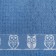 Tainted towel set, indigo color/gray-blue, size 30x50, 400g/m, 100% cotton