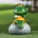 Garden figure "Princess on the pebble" 9x11x17cm ////