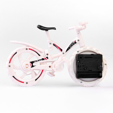 Clock - alarm clock "Bicycle", discrete move, D -6.5 cm, 12 x 22 cm, aa-3