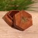 Casket "Sun" 6.5x7.5x4 cm, tree shisham