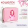 Lightning wallet, card for cards, for coins, pink color