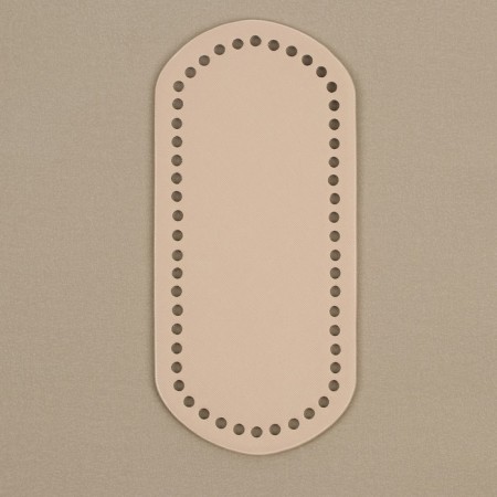 Donce for a bag, oval, 22 × 10 × 0.3 cm, beige color-1