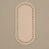 Donce for a bag, oval, 22 × 10 × 0.3 cm, beige color