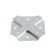 CraB system X-shaped 20x20x1.2 mm Gots, 60 pcs