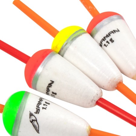 Flot Yaman "cone" through, foam, 1.1 g, color mixt. 5 pcs.-2