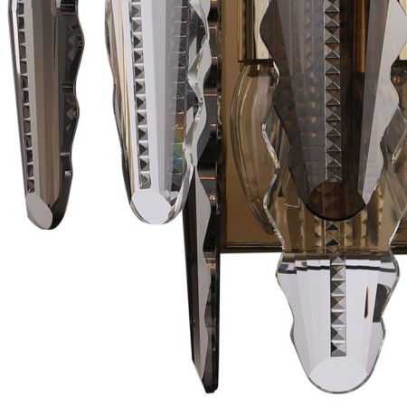 Lamp wall crystal Florin 2xe14 40W, size 15.8x26.7x28.5 cm, color gold-2