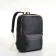 Youth backpack from textiles with lightning, 2 pockets, black color