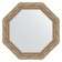 Mirror in the baguette frame, vignette antique silver 85 mm, 70x70 cm