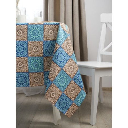 Guten Morgen Brunei tablecloth, mingle, size 140x150 cm, turquoise color-6