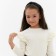 Children's jumper with kaftan wounds, p. 32 (110-116 cm), milk