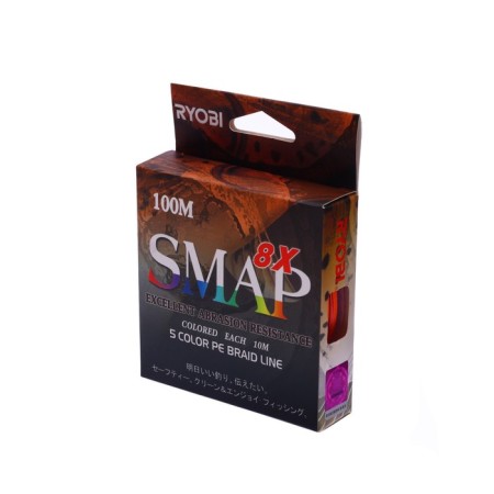 Ryobi Smap PE8X cord, diameter 0.260 mm, test 15.9 kg, 100 m, Multi Color-1