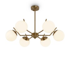 Caustra Freya Fr5173PL-06BS MoonRock, 680x680x430 mm, E27, 6x60W, brass color