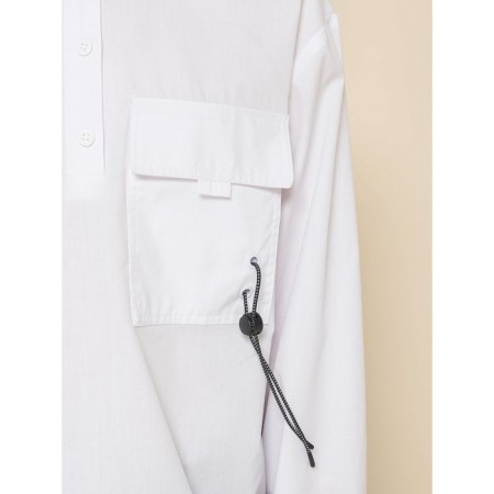 Blouse for girls, height 122 cm, white color-4