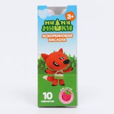 Ascorbic acid 25 mi-mi-Mim, with raspberry taste, 10 tablets of 770 mg