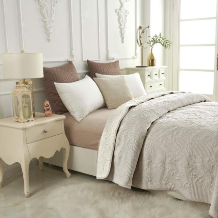 Vivaldi bedspread, size 160x220 cm, gray color-3