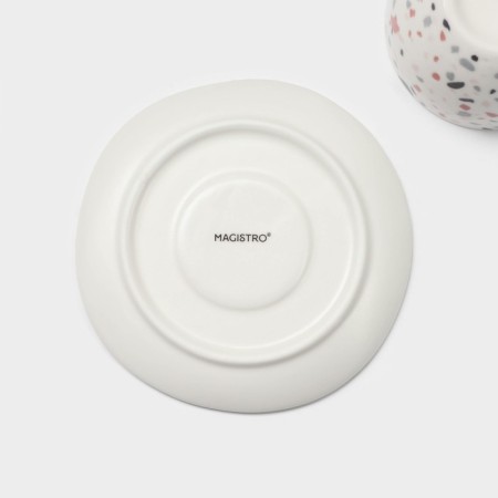 Set of Porcelain Magistro TERAZZO, 4 objects: 2 cups 150 ml, 2 saucers d = 12.5 cm-8