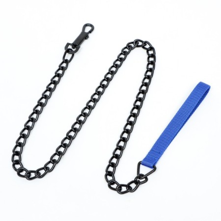Metal leash, 120 cm x 4 mm, black-1