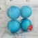 Set of balls plastic D-10 cm, 4 pcs "gloss" turquoise