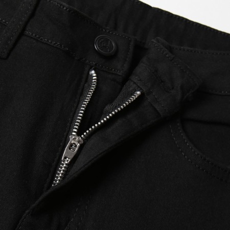Jeans insulated female, black color, size 31 (46/48)-6