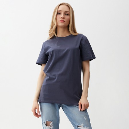 Female T-shirt, dark gray color, size 54