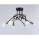 Lamp ceiling in the style of Ambrella Light, Loft, TR80419, 6HE27, black color, gold