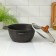 Granit Ultra pan, 2 l, d = 22.5 cm, h = 15.5 cm, glass cover, anti -stick coating, brown color