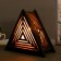 Salt lamp with Dimmer "Pyramid" E14 15W 1 kg white salt 17x19x7cm
