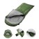 Tourist sleeping bag, 220 x 75 cm, up to -20 degrees, 600 g/m2, green