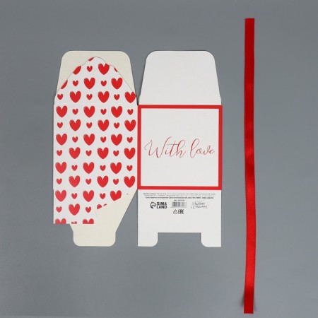 Gift folding box, packaging, "love", 12 x 12 x 12 cm-5