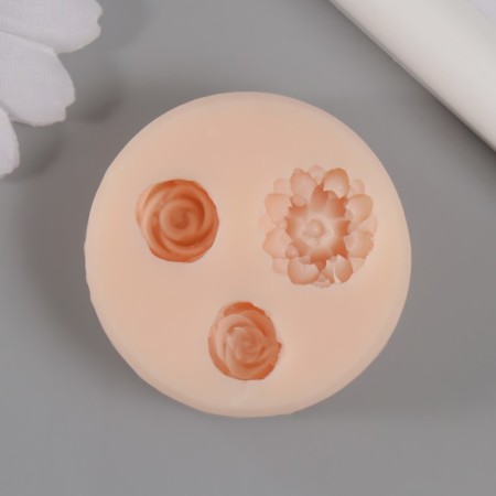 Mold Silicon "Flowers" from 1.2 cm to 1.8 cm mix-1