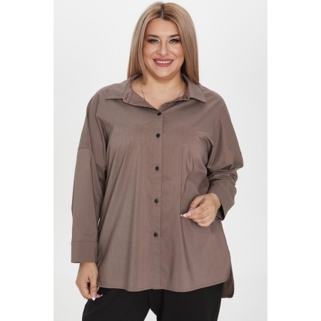 Female shirt, size 62, brown color