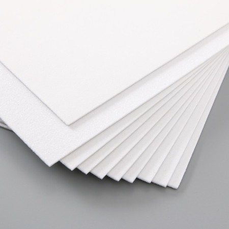 Foamiran glitter 2 mm, 20x30 cm, white-3