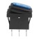 Klavichny switch 250V 6A (3C) On-OFF Blue with Mini backlight moisture protection Rexant