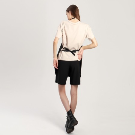 Apron for the master, with pockets, black color-5