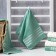 Terry "strips" green 30x70 cm, 100% cotton, 370g/m2
