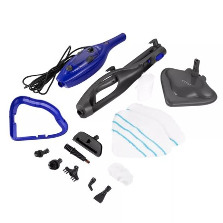 Steam mop KitFort KT-1059, 1300 W, 300 ml, cord 4.7 m, black-blue-5