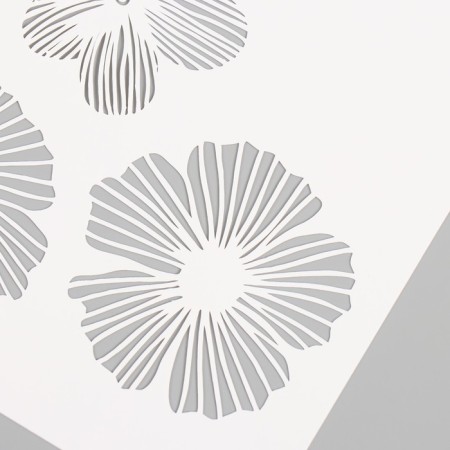 Plastic stencil "Flowers", 15x15 cm-2